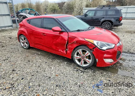 2012 Hyundai Veloster Base from USA, damaged, VIN KMHTC6ADXCU071322
